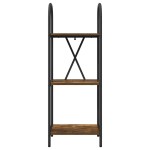 vidaXL Raft pentru cărți Stejar afumat 40 x 30 x 109 cm Lemn compozit