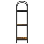 vidaXL Raft pentru cărți Stejar afumat 40 x 30 x 109 cm Lemn compozit