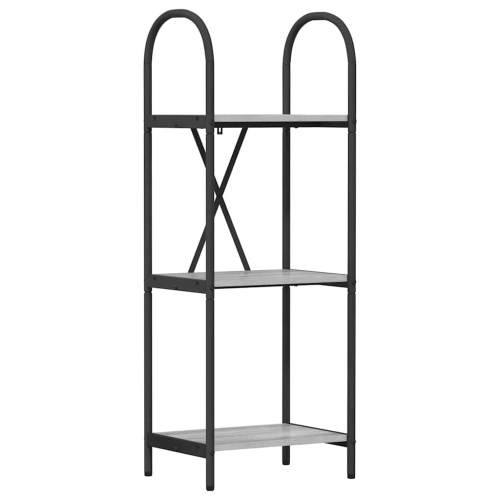 vidaXL Raft pentru cărți sonoma gri 40 x 30 x 109 cm Lemn compozit