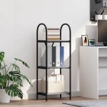 vidaXL Raft pentru cărți sonoma gri 40 x 30 x 109 cm Lemn compozit