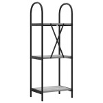 vidaXL Raft pentru cărți sonoma gri 40 x 30 x 109 cm Lemn compozit