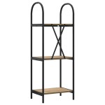 vidaXL Raft pentru cărți stejar artizanal 40 x 30 x 109 cm