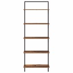 vidaXL Raft pentru cărți Lemn vechi 60 x 24 x 168 cm Lemn compozit