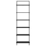 vidaXL Raft pentru cărți Stejar negru 60 x 24 x 203 cm Lemn compozit