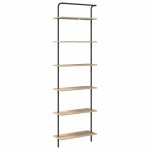 vidaXL Raft pentru cărți Stejar sonoma 60 x 24 x 203 cm Lemn compozit