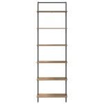 vidaXL Raft pentru cărți stejar artizanal 60 x 24 x 203 cm