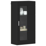 vidaXL Cabinet suspendat cu raft Negru 55 x 29 x 100 cm Lemn compozit