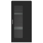 vidaXL Cabinet suspendat cu raft Negru 55 x 29 x 100 cm Lemn compozit