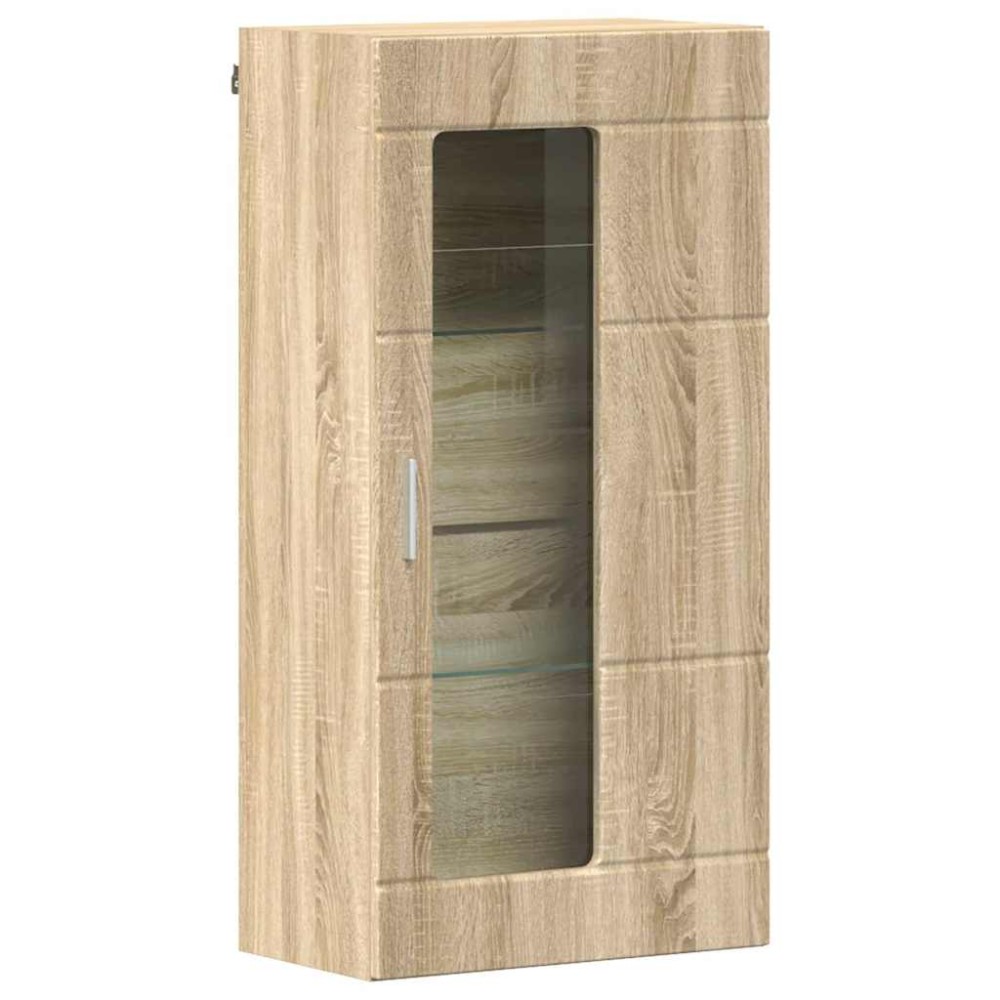 vidaXL Cabinet suspendat Stejar sonoma 55 x 29 x 100 cm Lemn compozit