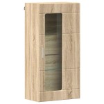 vidaXL Cabinet suspendat Stejar sonoma 55 x 29 x 100 cm Lemn compozit
