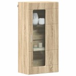 vidaXL Cabinet suspendat Stejar sonoma 55 x 29 x 100 cm Lemn compozit