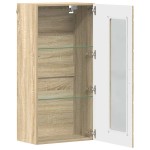 vidaXL Cabinet suspendat Stejar sonoma 55 x 29 x 100 cm Lemn compozit