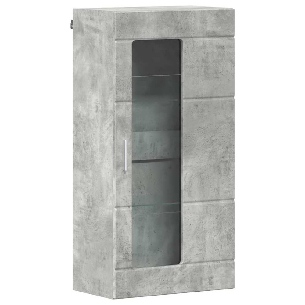 vidaXL Cabinet suspendat Gri beton 55 x 29 x 100 cm Lemn compozit