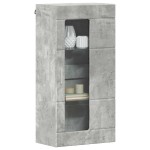 vidaXL Cabinet suspendat Gri beton 55 x 29 x 100 cm Lemn compozit