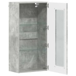 vidaXL Cabinet suspendat Gri beton 55 x 29 x 100 cm Lemn compozit