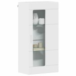 vidaXL Cabinet suspendat cu raft Alb foarte lucios 55 x 29 x 100 cm
