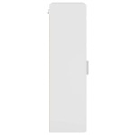 vidaXL Cabinet suspendat cu raft Alb foarte lucios 55 x 29 x 100 cm