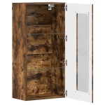 vidaXL Cabinet suspendat Stejar afumat 55 x 29 x 100 cm Lemn compozit