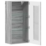 vidaXL Cabinet suspendat sonoma gri 55 x 29 x 100 cm Lemn compozit