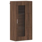 vidaXL Cabinet suspendat Stejar brun 55 x 29 x 100 cm Lemn compozit