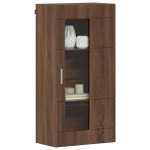 vidaXL Cabinet suspendat Stejar brun 55 x 29 x 100 cm Lemn compozit