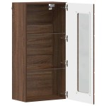 vidaXL Cabinet suspendat Stejar brun 55 x 29 x 100 cm Lemn compozit