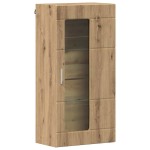 vidaXL Cabinet suspendat cu raft stejar artizanal 55 x 29 x 100 cm