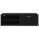 vidaXL Dulap din Lemn cu sertar Negru 100,5 x 39 x 30 cm Lemn compozit