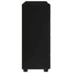 vidaXL Bufet cu sertar cu ușă Negru 88,5 x 30,5 x 73 cm Lemn compozit