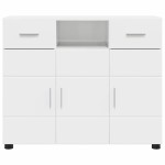 vidaXL Bufet Alb foarte lucios 88,5 x 30,5 x 73 cm Lemn compozit