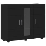 vidaXL Bufet cu raft cu ușă Negru 55,5 x 29 x 100 cm Lemn compozit