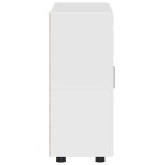 vidaXL Bufet cu ușă Alb foarte lucios 55,5 x 29 x 100 cm Lemn compozit