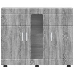 vidaXL Bufet cu raft sonoma gri 55,5 x 29 x 100 cm Lemn compozit