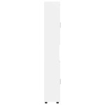 vidaXL Set dulap baie TULUM Alb lucios 37 x 31,5 x 203 cm
