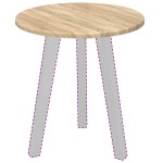 vidaXL Placă de masă Stejar sonoma 40 x 40 x 1,5 cm Lemn compozit