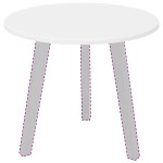 vidaXL Placă de masă Alb 50 x 50 x 1,5 cm Lemn compozit