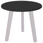 vidaXL Placă de masă Negru 50 x 50 x 1,5 cm Lemn compozit