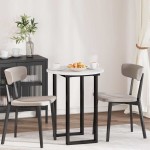 vidaXL Placă de masă Alb 60 x 60 x 1,5 cm Lemn compozit