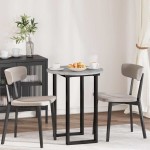 vidaXL Placă de masă Gri beton 60 x 60 x 1,5 cm Lemn compozit