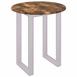 vidaXL Placă de masă Stejar afumat 60 x 60 x 1,5 cm Lemn compozit