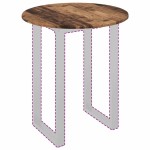 vidaXL Placă de masă Lemn vechi 60 x 60 x 1,5 cm Lemn compozit