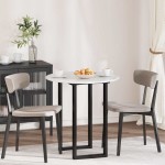 vidaXL Placă de masă Alb foarte lucios 70 x 70 x 1,5 cm Lemn compozit