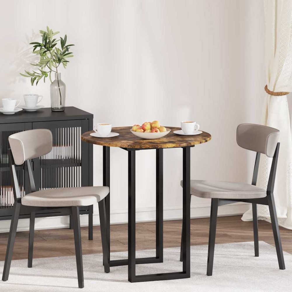 vidaXL Placă de masă Stejar afumat 70 x 70 x 1,5 cm Lemn compozit