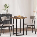 vidaXL Placă de masă Stejar afumat 70 x 70 x 1,5 cm Lemn compozit