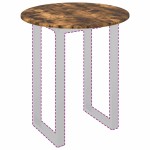 vidaXL Placă de masă Stejar afumat 70 x 70 x 1,5 cm Lemn compozit