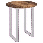 vidaXL Placă de masă Lemn vechi 70 x 70 x 1,5 cm Lemn compozit