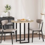 vidaXL Placă de masă Stejar sonoma 80 x 80 x 1,5 cm Lemn compozit