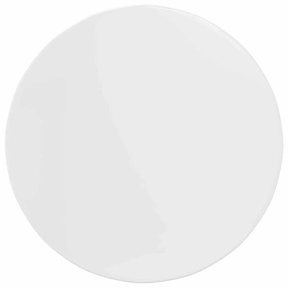 vidaXL Placă de masă Alb foarte lucios 80 x 80 x 1,5 cm Lemn compozit