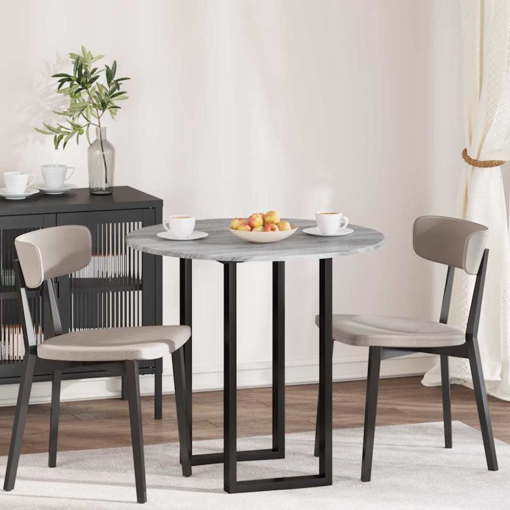 vidaXL Placă de masă sonoma gri 80 x 80 x 1,5 cm Lemn compozit