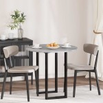 vidaXL Placă de masă sonoma gri 80 x 80 x 1,5 cm Lemn compozit